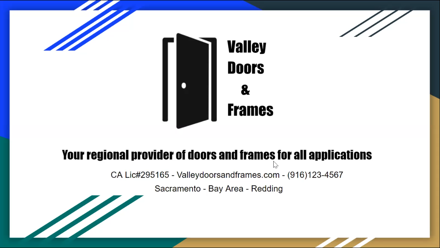 Valley Doors & Frames - team member names and title